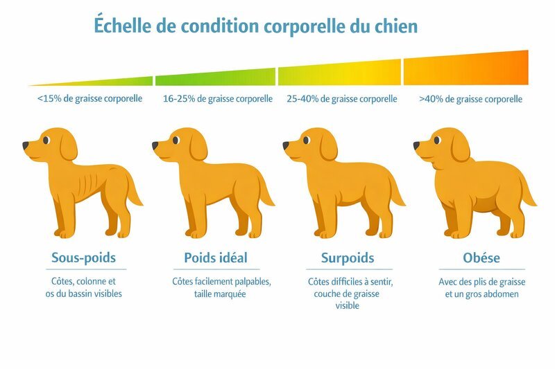 Poids idéal chien